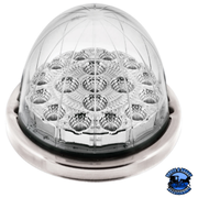 17 LED WATERMELON DUAL FUNCTION DOUBLE FURY LIGHT FLUSH MOUNT KIT WITH LOW PROFILE SS BEZEL (Choose Color) WATERMELON Amber / Blue,Amber / Green,Amber / Red,Amber / White,Red / Blue,Red / Green,Red / White Light Gray