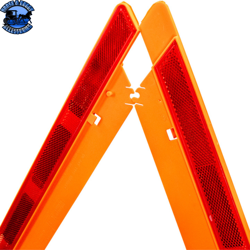 EMERGENCY WARNING TRIANGLE KIT (3-PACK) #99251 REFLECTOR Dark Orange
