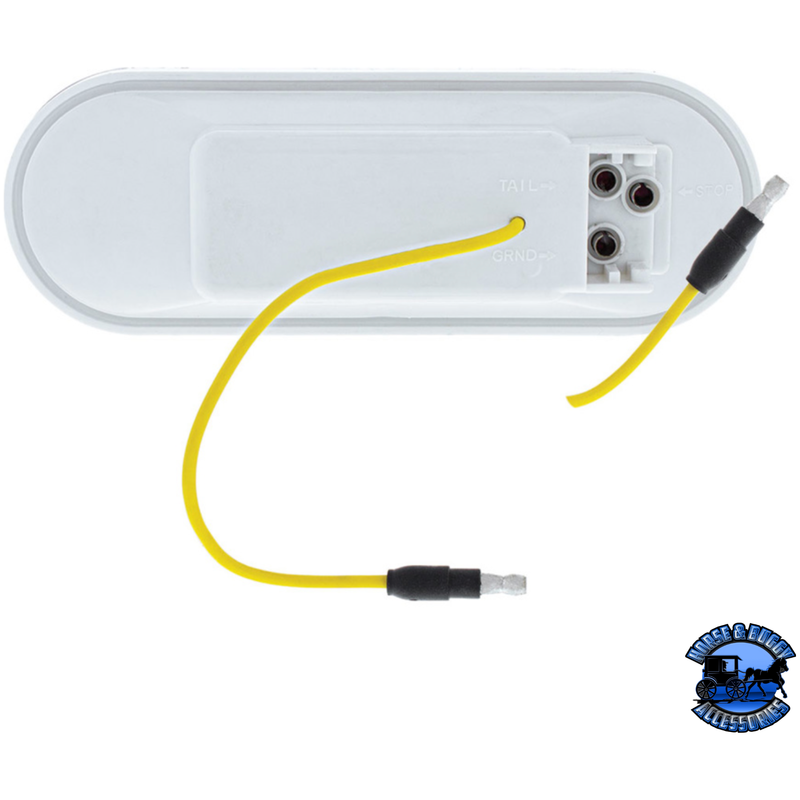 13 LED 6" OVAL DOUBLE FURY LIGHT (Choose Color) light Red / Amber,Red / Blue,Red / Green,Red / Purple,Red / White,Amber / Blue,Amber / Green,Amber / Purple,Amber / White Light Gray