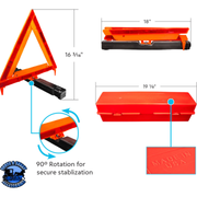 EMERGENCY WARNING TRIANGLE KIT (3-PACK) #99251 REFLECTOR Dark Slate Gray