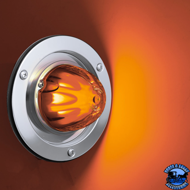 9 LED DUAL FUNCTION GLOLIGHT WATERMELON SLEEPER BUNK KIT WITH 304 STAINLESS STEEL BEZEL (Choose LED Color) (Choose Lens Color) WATERMELON Amber / Amber,Amber / Clear,Red / Red,Red / Clear Chocolate