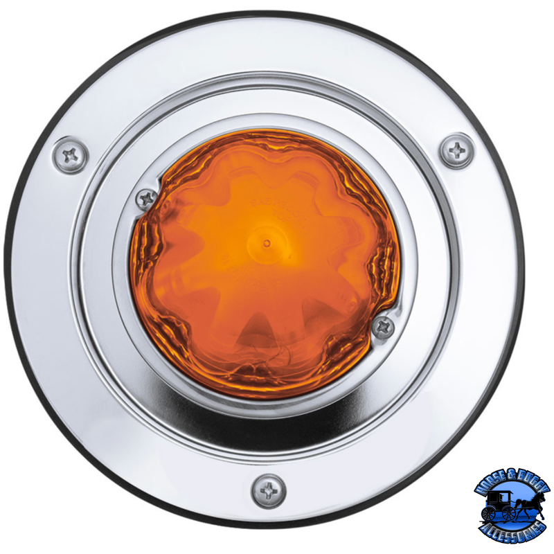 9 LED DUAL FUNCTION GLOLIGHT WATERMELON SLEEPER BUNK KIT WITH 304 STAINLESS STEEL BEZEL (Choose LED Color) (Choose Lens Color) WATERMELON Amber / Amber,Amber / Clear,Red / Red,Red / Clear Lavender