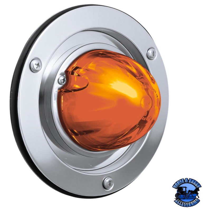 9 LED DUAL FUNCTION GLOLIGHT WATERMELON SLEEPER BUNK KIT WITH 304 STAINLESS STEEL BEZEL (Choose LED Color) (Choose Lens Color) WATERMELON Amber / Amber,Amber / Clear,Red / Red,Red / Clear Gray