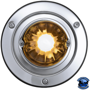 DUAL FUNCTION GLASS WATERMELON SLEEPER BUNK KIT WITH 304 STAINLESS STEEL BEZEL & LED BULB (Choose LED Color) (Choose Lens) WATERMELON Amber / Amber,Amber / Dark Amber,Amber / Clear,Red / Clear,Red / Red,White / Clear Light Gray