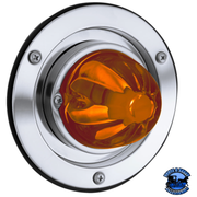 DUAL FUNCTION GLASS WATERMELON SLEEPER BUNK KIT WITH 304 STAINLESS STEEL BEZEL & LED BULB (Choose LED Color) (Choose Lens) WATERMELON Amber / Amber,Amber / Dark Amber,Amber / Clear,Red / Clear,Red / Red,White / Clear Light Gray