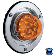 17 LED DUAL FUNCTION WATERMELON REFLECTOR LIGHT SLEEPER BUNK KIT WITH 304 SS BEZEL (Choose LED Color) (Choose Lens) WATERMELON Amber / Amber Gray