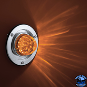 17 LED DUAL FUNCTION WATERMELON REFLECTOR LIGHT SLEEPER BUNK KIT WITH 304 SS BEZEL (Choose LED Color) (Choose Lens) WATERMELON Amber / Amber,Amber / Clear,Red / Red,Red / Clear Saddle Brown