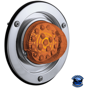 17 LED DUAL FUNCTION WATERMELON REFLECTOR LIGHT SLEEPER BUNK KIT WITH 304 SS BEZEL (Choose LED Color) (Choose Lens) WATERMELON Amber / Amber,Amber / Clear,Red / Red,Red / Clear Gray