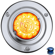 17 LED DUAL FUNCTION WATERMELON REFLECTOR LIGHT SLEEPER BUNK KIT WITH 304 SS BEZEL (Choose LED Color) (Choose Lens) WATERMELON Amber / Amber,Amber / Clear,Red / Red,Red / Clear Light Gray