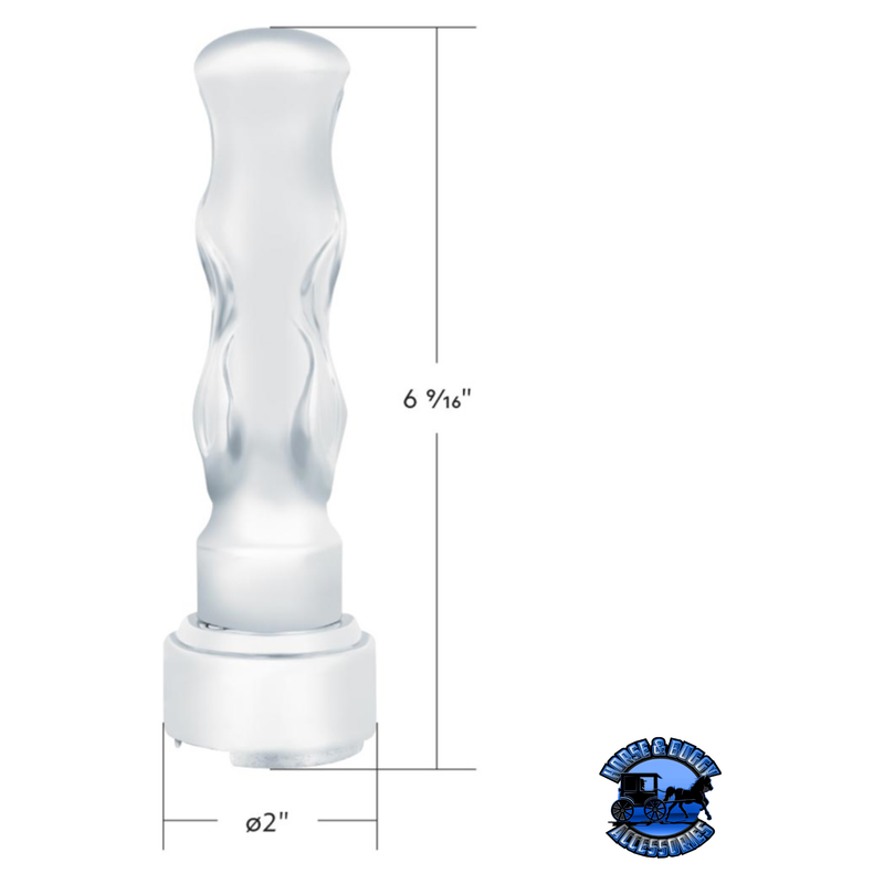 THREAD-ON FLAME GEARSHIFT KNOB WITH ADAPTER FOR EATON FULLER 9/10 SPEED (Choose Color) SHIFTER Chrome,Matte Black Lavender