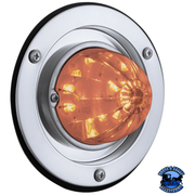 17 LED DUAL FUNCTION WATERMELON LIGHT SLEEPER BUNK KIT WITH 304 STAINLESS STEEL BEZEL (Choose LED Color) (Choose Lens) Watermelon Light Amber / Amber Light Gray