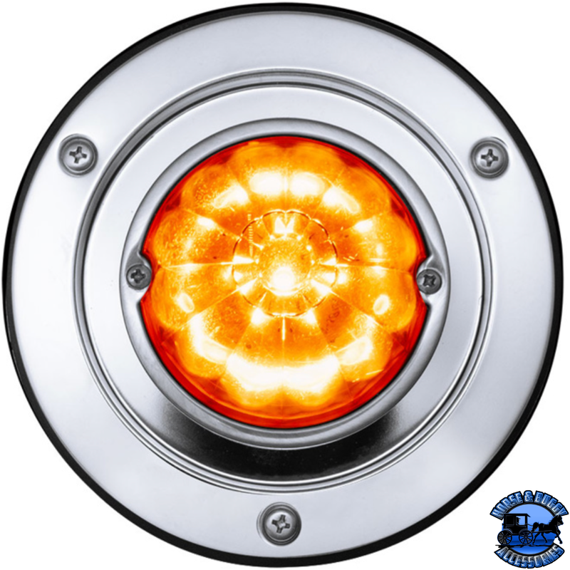 17 LED DUAL FUNCTION WATERMELON LIGHT SLEEPER BUNK KIT WITH 304 STAINLESS STEEL BEZEL (Choose LED Color) (Choose Lens) Watermelon Light Amber / Amber,Amber / Clear,Red / Red,Red / Clear Light Gray