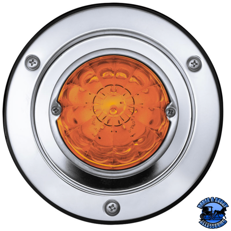 17 LED DUAL FUNCTION WATERMELON LIGHT SLEEPER BUNK KIT WITH 304 STAINLESS STEEL BEZEL (Choose LED Color) (Choose Lens) Watermelon Light Amber / Amber,Amber / Clear,Red / Red,Red / Clear Light Gray