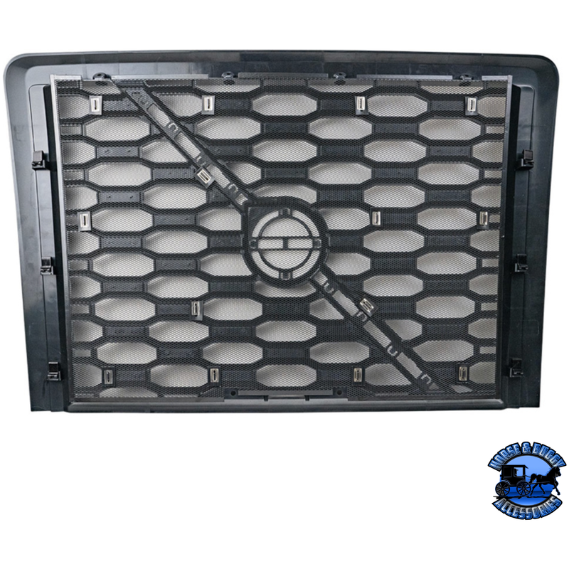 GRILLE WITH BUG SCREEN FOR 2018-2024 VOLVO VNL (Choose Color) GRILLE Silver,Black Dark Slate Gray
