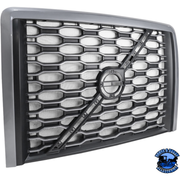 GRILLE WITH BUG SCREEN FOR 2018-2024 VOLVO VNL (Choose Color) GRILLE Silver,Black Dark Slate Gray