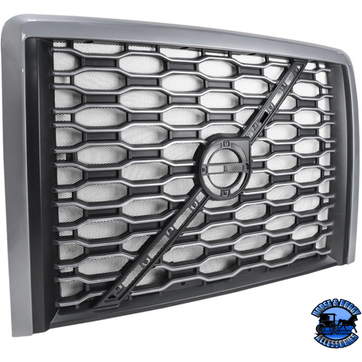 GRILLE WITH BUG SCREEN FOR 2018-2024 VOLVO VNL (Choose Color) GRILLE Silver,Black Dark Slate Gray