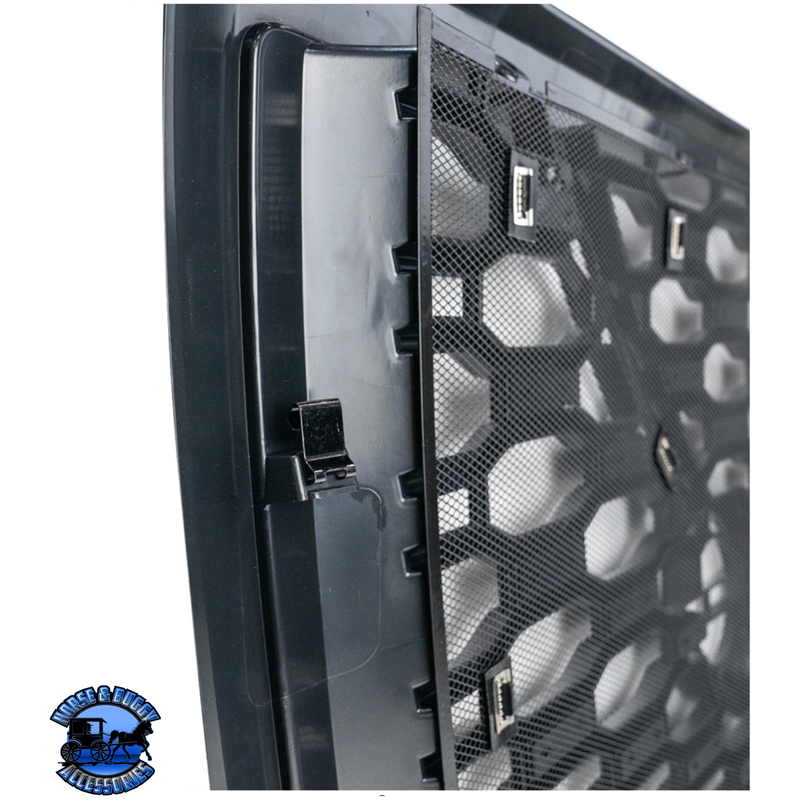 GRILLE WITH BUG SCREEN FOR 2018-2024 VOLVO VNL (Choose Color) GRILLE Silver,Black Dark Slate Gray