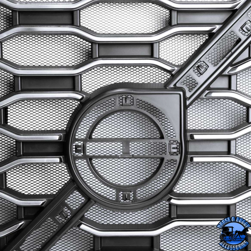 GRILLE WITH BUG SCREEN FOR 2018-2024 VOLVO VNL (Choose Color) GRILLE Silver,Black Dark Slate Gray