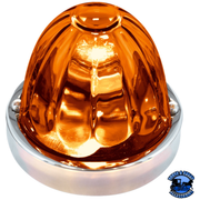 GLASS WATERMELON FLUSH MOUNT KIT 1157 2 wire (Choose Lens Color) WATERMELON Amber Saddle Brown