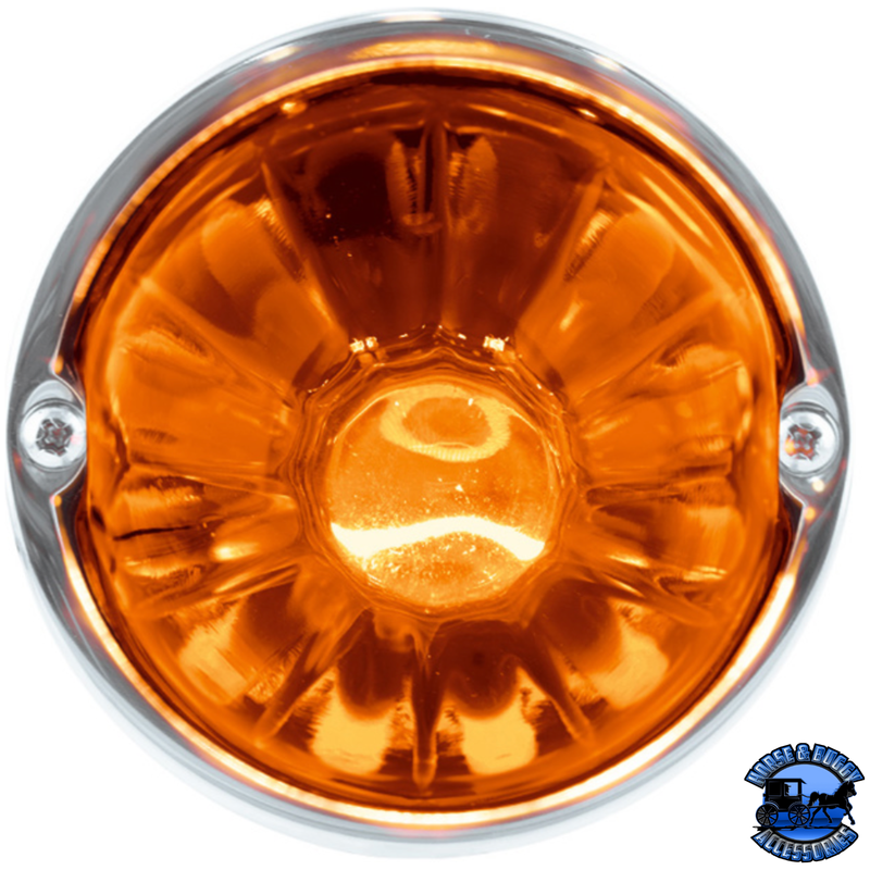 GLASS WATERMELON FLUSH MOUNT KIT 1157 2 wire (Choose Lens Color) WATERMELON Amber,Dark Amber,Clear,Red Sienna