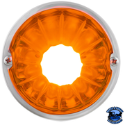 DUAL FUNCTION GLASS WATERMELON FLUSH MOUNT KIT WITH LED BULB (Chose LED Color) (Choose Lens Color) WATERMELON Amber / Amber,Amber / Clear,Amber / Dark Amber,Red / Clear,Red / Red Chocolate