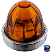 DUAL FUNCTION GLASS WATERMELON FLUSH MOUNT KIT WITH LED BULB (Chose LED Color) (Choose Lens Color) WATERMELON Amber / Amber,Amber / Clear,Amber / Dark Amber,Red / Clear,Red / Red Chocolate