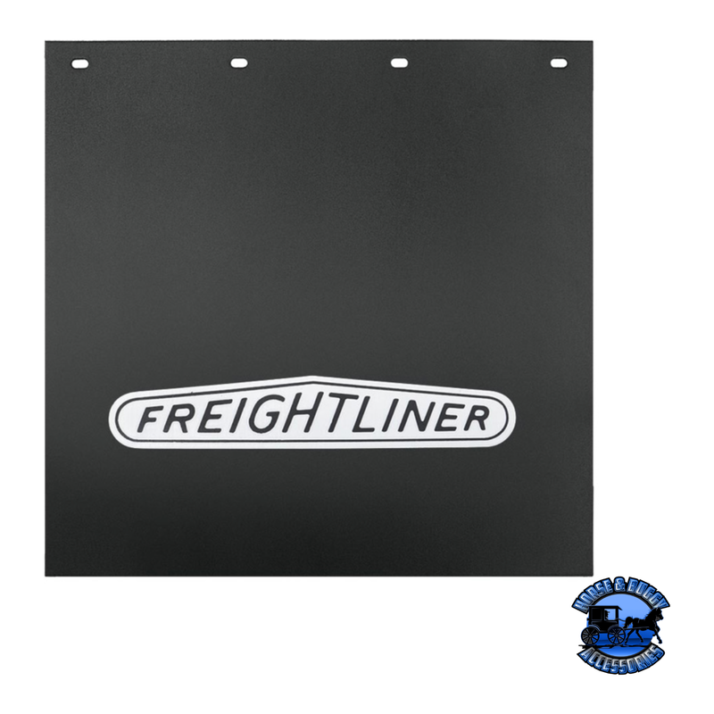 24" X 24" BLACK PROFLEX MUD FLAP (Choose Style) Mud Flap Freightliner Logo Dark Slate Gray