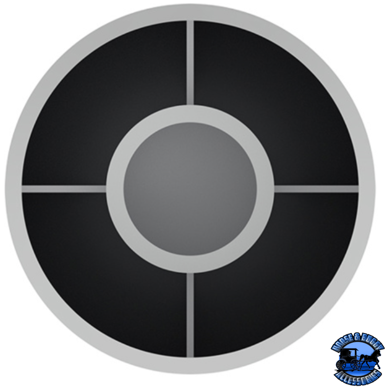 33MM X 3-7/8" CHROME PLASTIC BULLET NUT COVER - THREAD-ON #10564B NUT COVER Gray