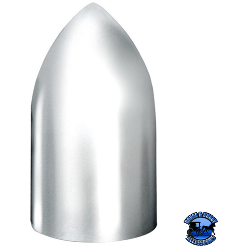33MM X 3-7/8" CHROME PLASTIC BULLET NUT COVER - THREAD-ON #10564B NUT COVER Light Gray