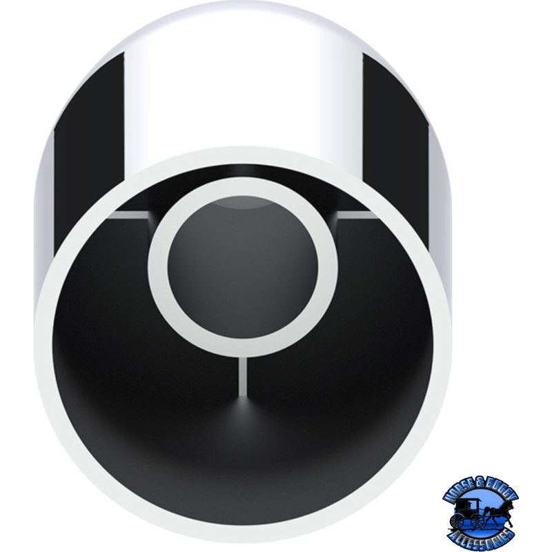 33MM X 3-7/8" CHROME PLASTIC BULLET NUT COVER - THREAD-ON #10564B NUT COVER Lavender