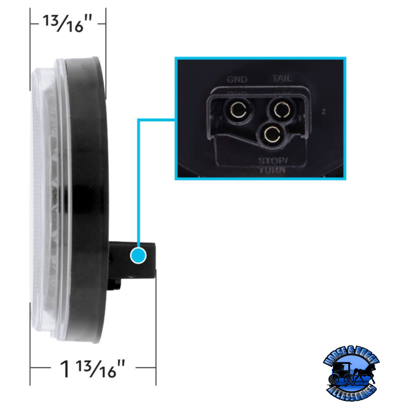 24 LED 4" MIRAGE LIGHT (BACK-UP) #36836 light Light Gray