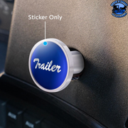 "TRAILER" GLOSSY AIR VALVE KNOB CANDY COLOR STICKER (Choose Color) Air Valve Sticker Blue,Green,Black,Red,Purple,Silver,Orange,White,Yellow Dark Gray