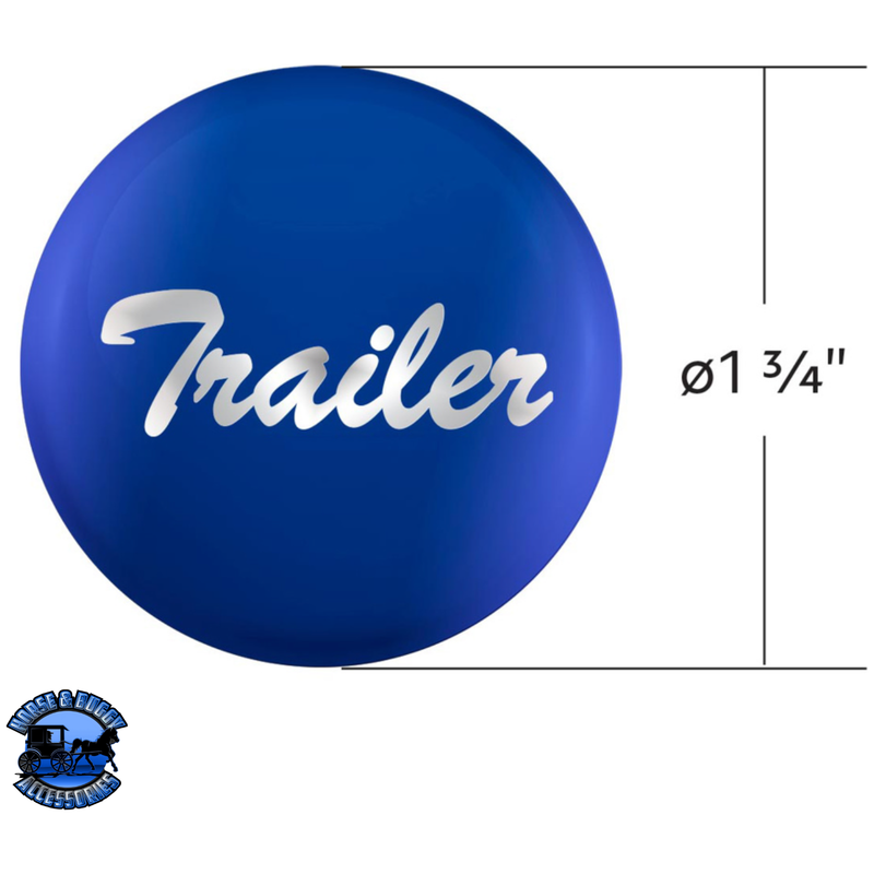 "TRAILER" GLOSSY AIR VALVE KNOB CANDY COLOR STICKER (Choose Color) Air Valve Sticker Blue,Green,Black,Red,Purple,Silver,Orange,White,Yellow Midnight Blue