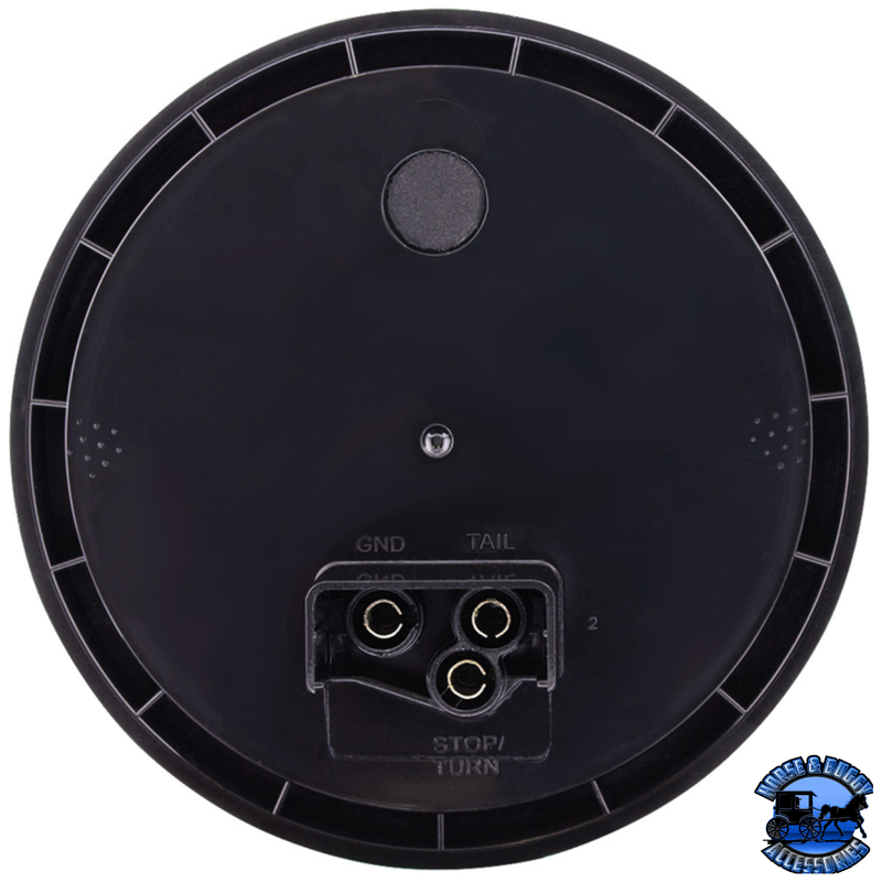 24 LED 4" ROUND MIRAGE LIGHT (STOP, TURN & TAIL) (Choose Lens) light Red,Clear Black