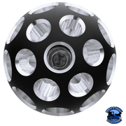 THREAD-ON PHOENIX STYLE BALL GEARSHIFT KNOB WITH LED 13/15/18 SPEED ADAPTER (Choose Finish) (Choose LED Color) Knob Matte Black / Amber,Matte Black / Blue,Matte Black / Red,Matte Black / White,Matte Black / Green,Matte Black / Purple,Clear Anodized / Amber,Clear Anodized / Blue,Clear Anodized / Red,Clear Anodized / White,Clear Anodized / Green,Clear Anodized / Purple Light Gray