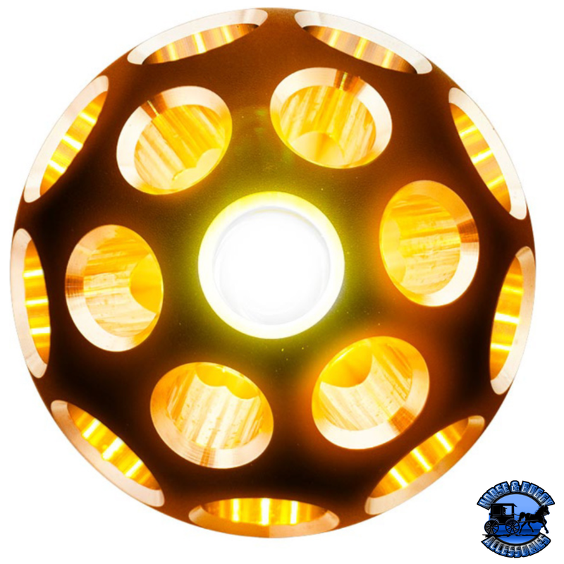 THREAD-ON PHOENIX STYLE BALL GEARSHIFT KNOB WITH LED 13/15/18 SPEED ADAPTER (Choose Finish) (Choose LED Color) Knob Matte Black / Amber,Matte Black / Blue,Matte Black / Red,Matte Black / White,Matte Black / Green,Matte Black / Purple,Clear Anodized / Amber,Clear Anodized / Blue,Clear Anodized / Red,Clear Anodized / White,Clear Anodized / Green,Clear Anodized / Purple Black