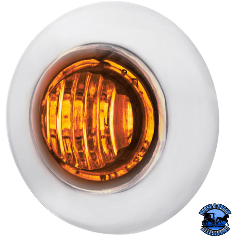 2 LED 3/4" MINI DUAL FUNCTION DOUBLE FURY LIGHT (CLEARANCE/MARKER) (Choose LED Color) Clearance Light Amber & Blue,Amber & Green,Amber & Purple,Amber & Red,Amber & White,Red & Blue,Red & Green,Red & Purple,Red & White Light Gray
