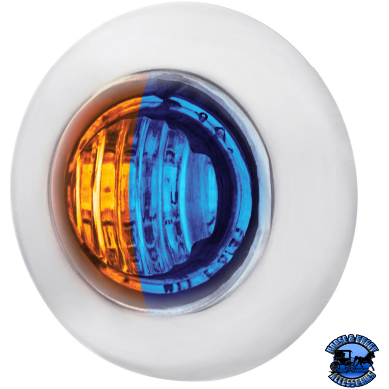 2 LED 3/4" MINI DUAL FUNCTION DOUBLE FURY LIGHT (CLEARANCE/MARKER) (Choose LED Color) Clearance Light Amber & Blue,Amber & Green,Amber & Purple,Amber & Red,Amber & White,Red & Blue,Red & Green,Red & Purple,Red & White Dark Slate Blue