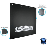 24" X 24" BLACK PROFLEX MUD FLAP (Choose Style) Mud Flap No Graphic,Freightliner Logo Dark Slate Gray