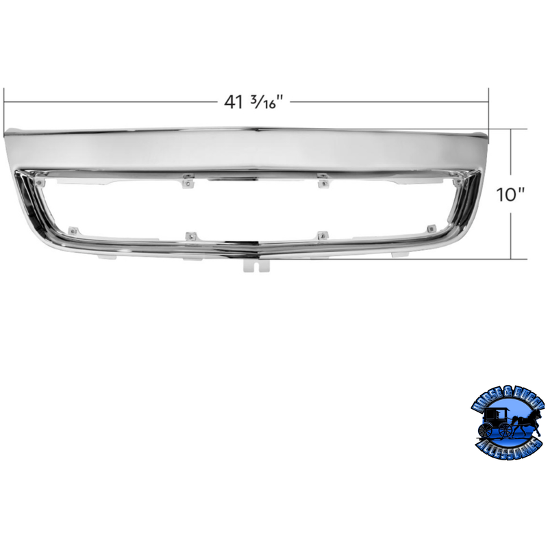 BUMPER TRIM FOR 2018-2025 INTERNATIONAL LT (Choose Color) BUMPER Chrome,Black Light Gray