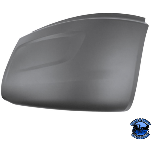 BUMPER COVER WITH AERO HOLES FOR 2018-2025 INTERNATIONAL LT (Choose Side) Bumper Cover Driver's Side Dim Gray