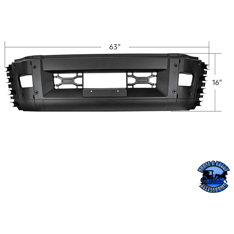 CENTER BUMPER FOR 2018-2024 VOLVO VNL #41806 Center Bumper Dark Slate Gray