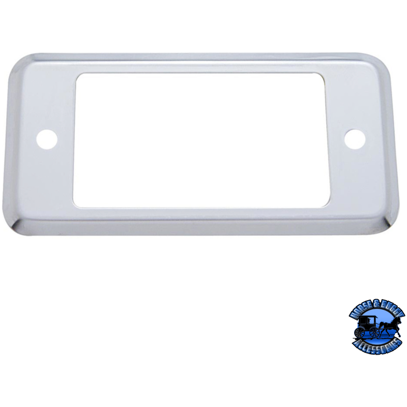 PLAIN STAINLESS "A" PANEL POCKET COVER FOR PETERBILT #48027 Door Pocket Light Gray
