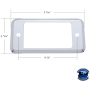 PLAIN STAINLESS "A" PANEL POCKET COVER FOR PETERBILT #48027 Door Pocket Light Gray