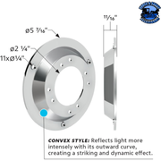 CHROME PLASTIC WATERMELON LIGHT SLEEPER BUNK LED ADAPTER #10509 WATERMELON Light Gray