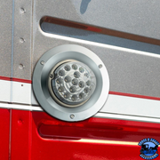 CHROME PLASTIC WATERMELON LIGHT SLEEPER BUNK LED ADAPTER-CONCAVE STYLEv #10514 WATERMELON Dark Gray