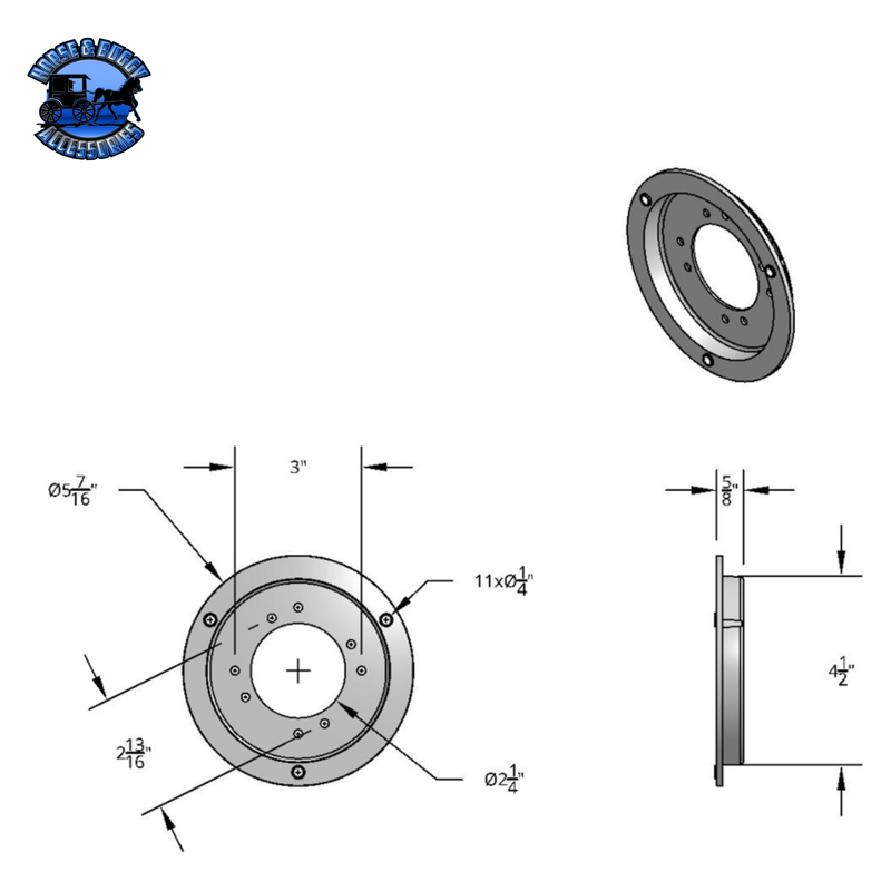 CHROME PLASTIC WATERMELON LIGHT SLEEPER BUNK LED ADAPTER-CLASSIC #10513 WATERMELON Gray