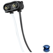 2 WIRE PIGTAIL WITH 2 PRONG VERTICAL STYLE PLUG-6" LEAD #34255P plug Dark Slate Gray