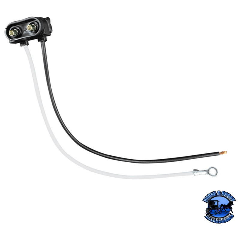 2 WIRE PIGTAIL WITH 2 PRONG VERTICAL STYLE PLUG-6" LEAD #34255P plug Lavender