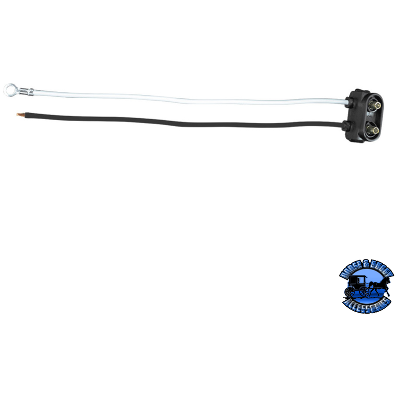 2 WIRE PIGTAIL WITH 2 PRONG VERTICAL STYLE PLUG-6" LEAD #34255P plug Lavender